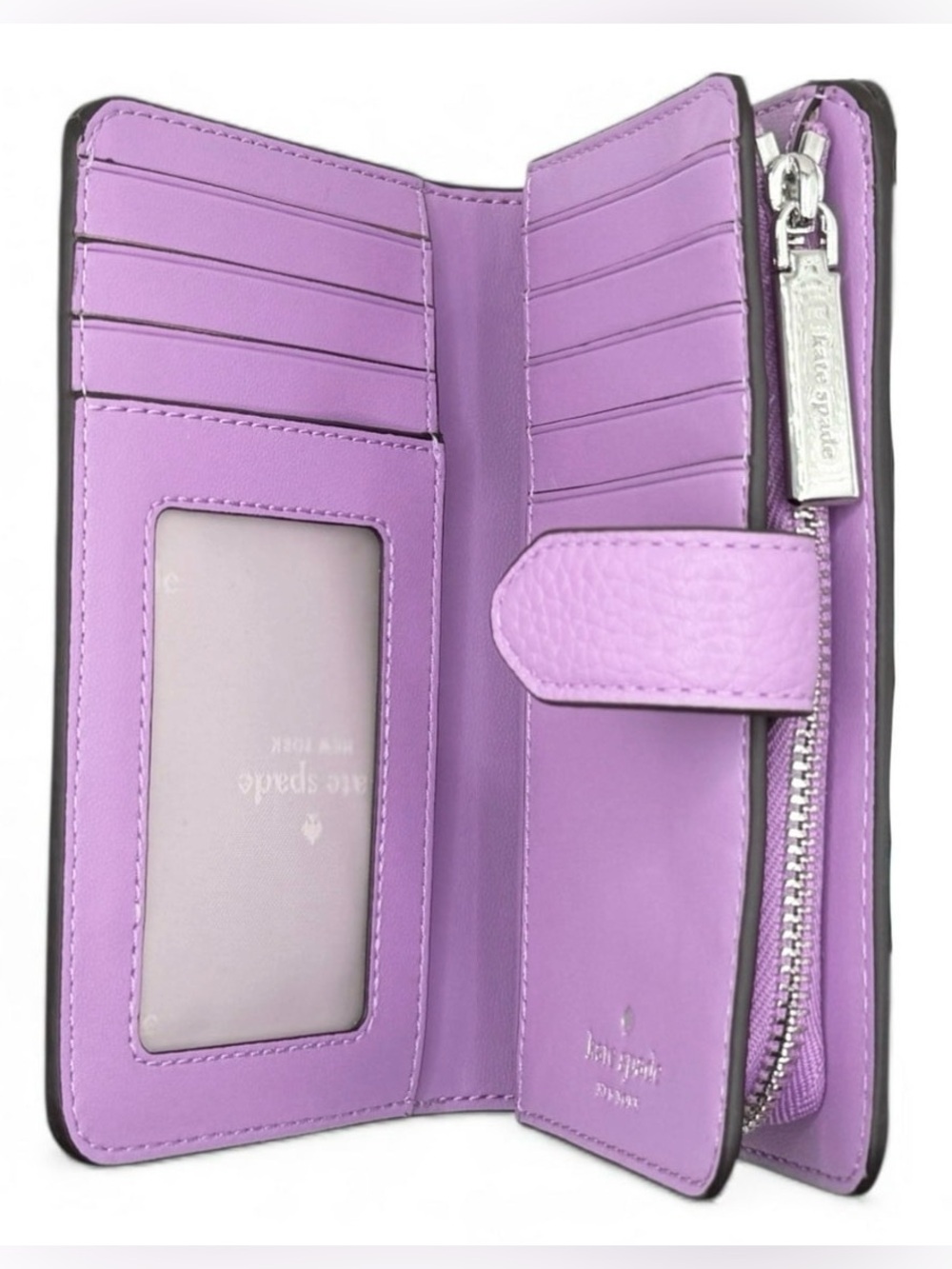 NWT Lena Medium Bifold Wallet-Wisteria Purple - Picture 3 of 11
